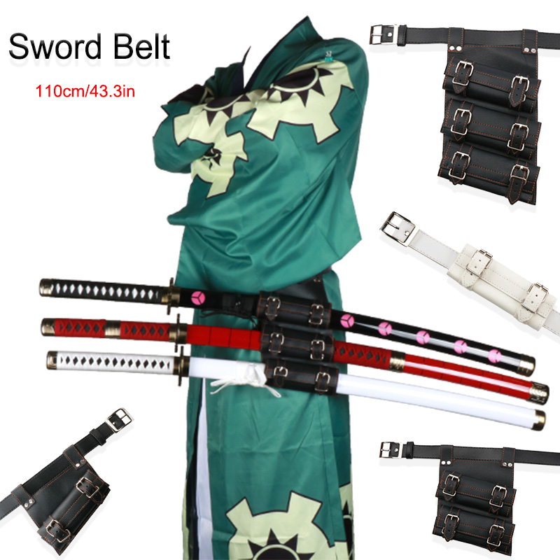 Anime Merchandise Katana - คอสเพลย์อะนิเมะ Katanas ดาบคงที่ PU หนัง Lanyard