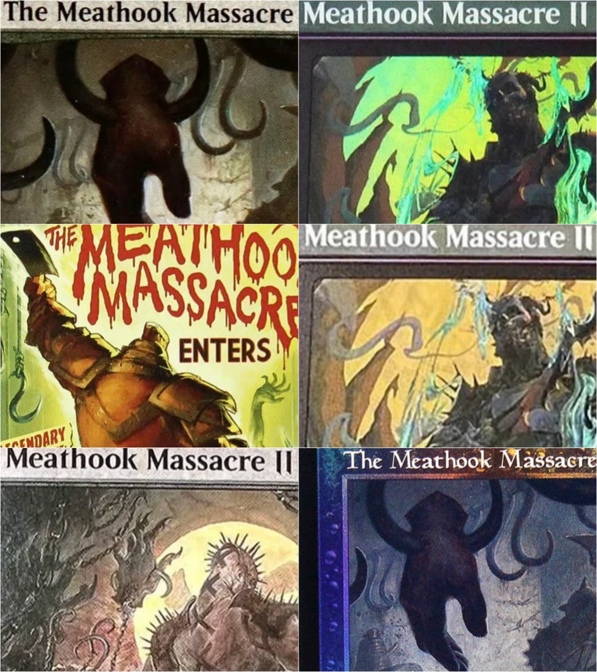 Themed Playing Card - การ์ดเกม Meathook Massacre Custom TCG คุณภาพสูงสำหรับการเล่นแบบ