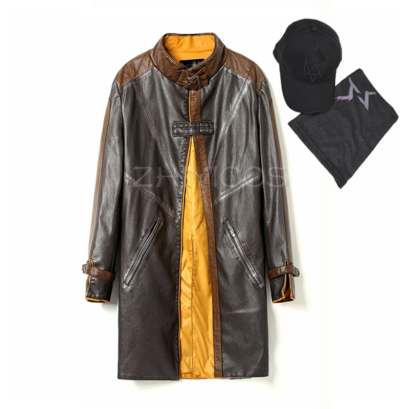 Windbreaker Anime Merchandise - ไอดีน เพียร์ซคอสเพลย์เครื่องแต่งกายเสื้อหนัง PU ไอดีน เพียร์ซ วินด์โค้ท