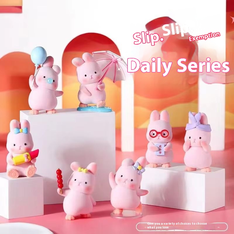 Anime Merchandise For Sale - กล่องสุ่มตุ๊กตากระต่าย Liuliu ซีรีส์ประจำวัน ของตกแต่ง ของเล่น ของขวัญ