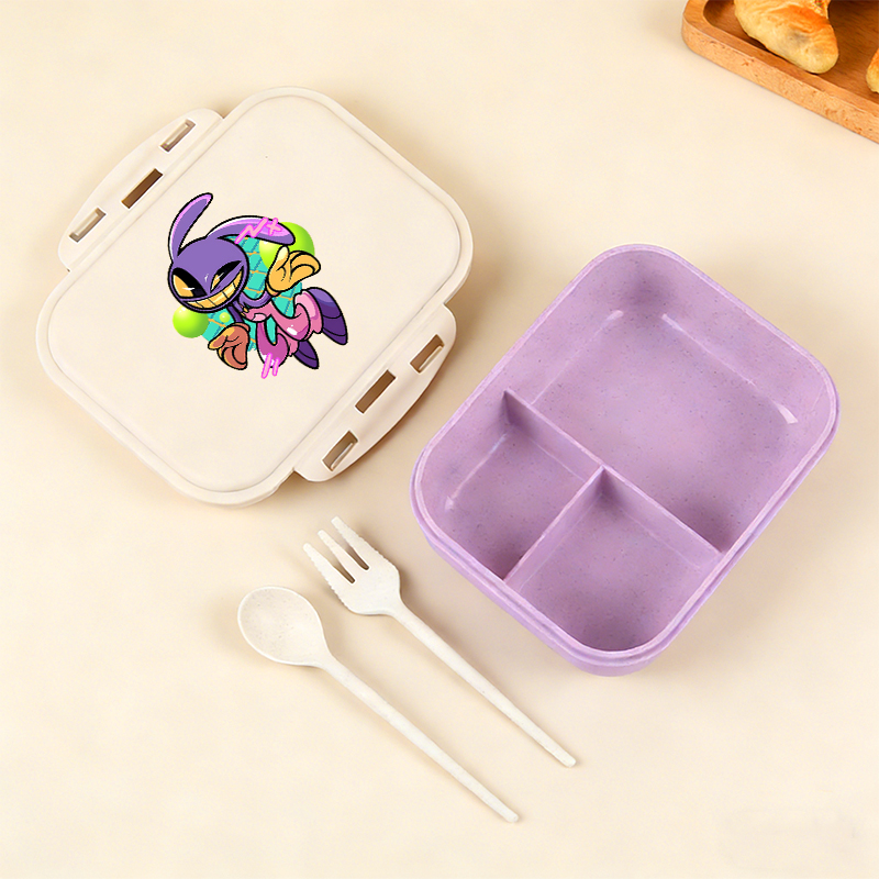 Manga Storage Box - อะนิเมะอะเมซิ่ง ดิจิตอล เซอร์คัสกล่องอาหารกลางวัน กล่องเบนโตะแบบพกพา อุปกรณ์นักเรียน กล่องเก็บอาหาร