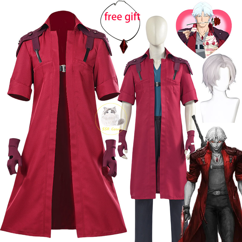 DMC 5 Dante คอสเพลย์วิกผมชุดเค - Windbreaker Anime Merchandise บทวิจารณ์และราคา