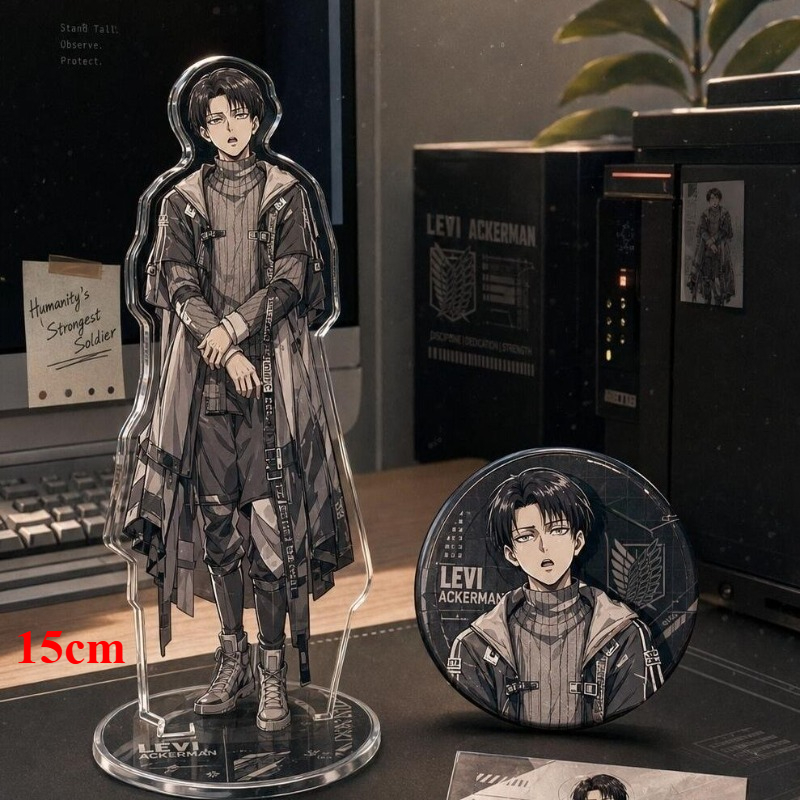 ชุดป้ายอะคริลิคตั้งโต๊ะลายเลวี - Windbreaker Anime Merchandise บทวิจารณ์และราคา