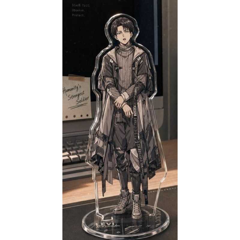 ชุดป้ายอะคริลิคตั้งโต๊ะลายเลวี - Windbreaker Anime Merchandise บทวิจารณ์และราคา