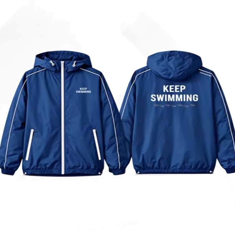 เสื้อแจ็คเก็ตกันลมมีฮู้ดสีน้ำเ - Windbreaker Anime Merchandise บทวิจารณ์และราคา