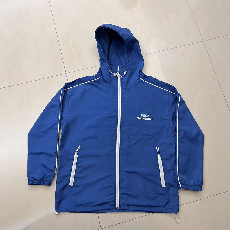 เสื้อแจ็คเก็ตกันลมมีฮู้ดสีน้ำเ - Windbreaker Anime Merchandise บทวิจารณ์และราคา